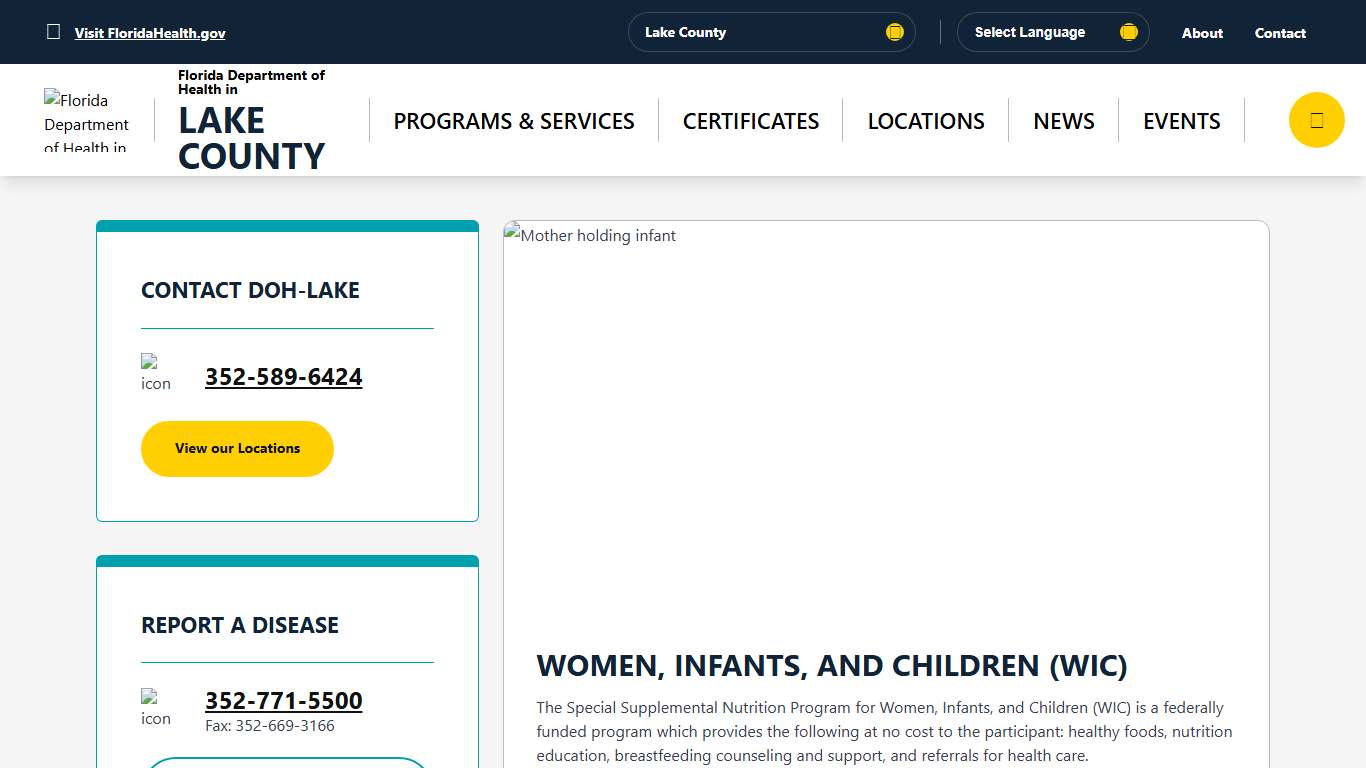 Home - Florida Department of Health in Lake County